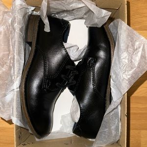 Boys black loafers